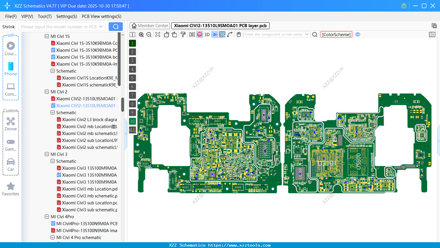 Xiaomi CIVI2-13510L9SMOA01 PCB Layer